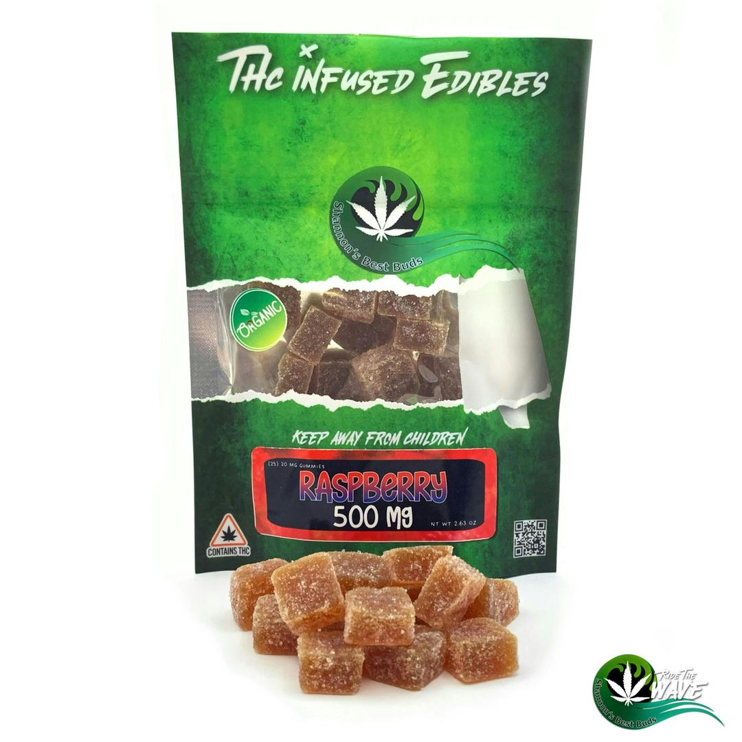 THC Gummies - Raspberry - 500mg