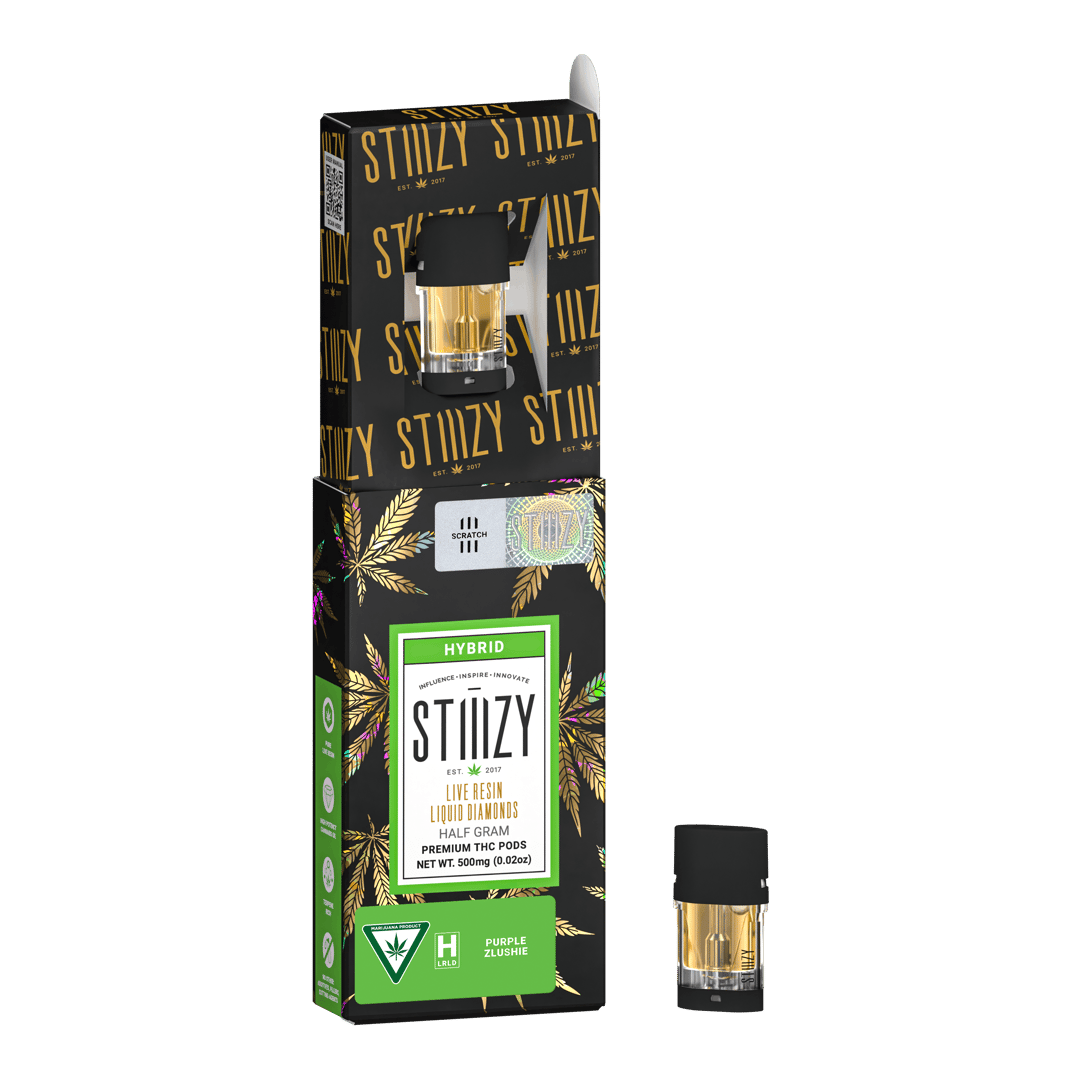 Vape Cartridge - PURPLE ZLUSHIE .5G Live Resin Liquid Diamonds Pod