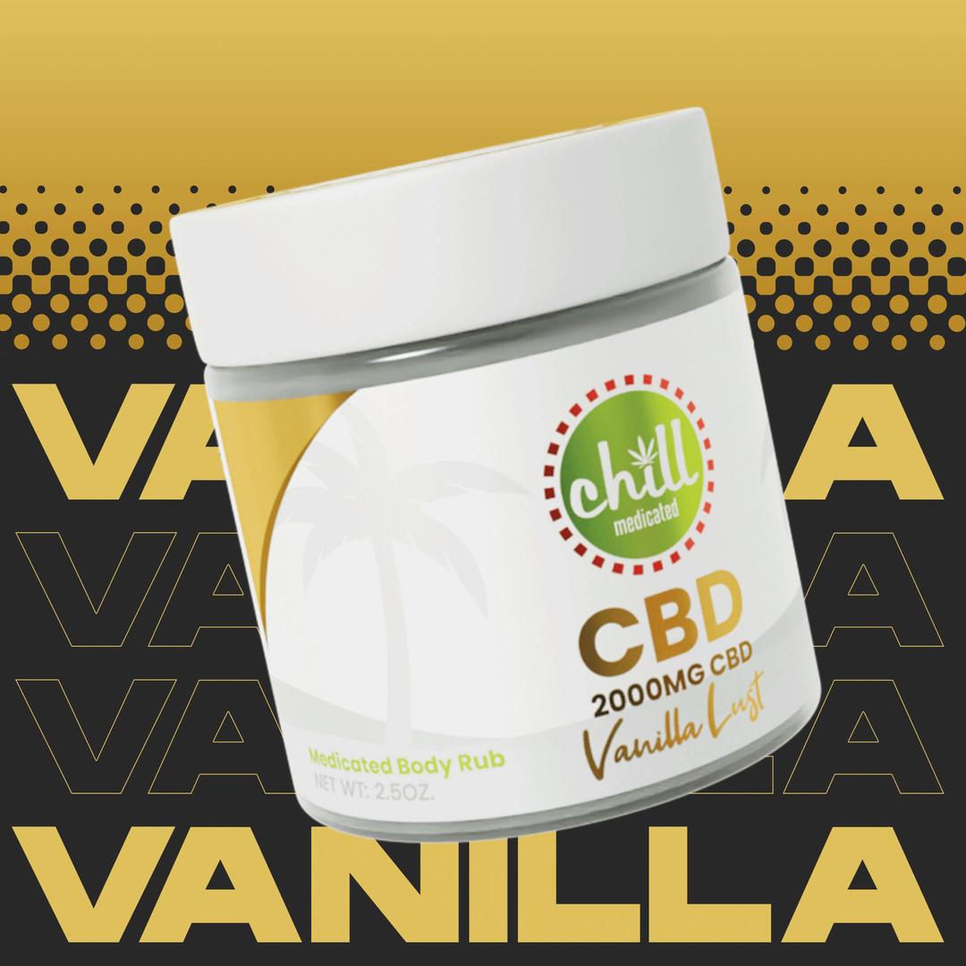 2000mg CBD | Vanilla Lust Body Rub | MED