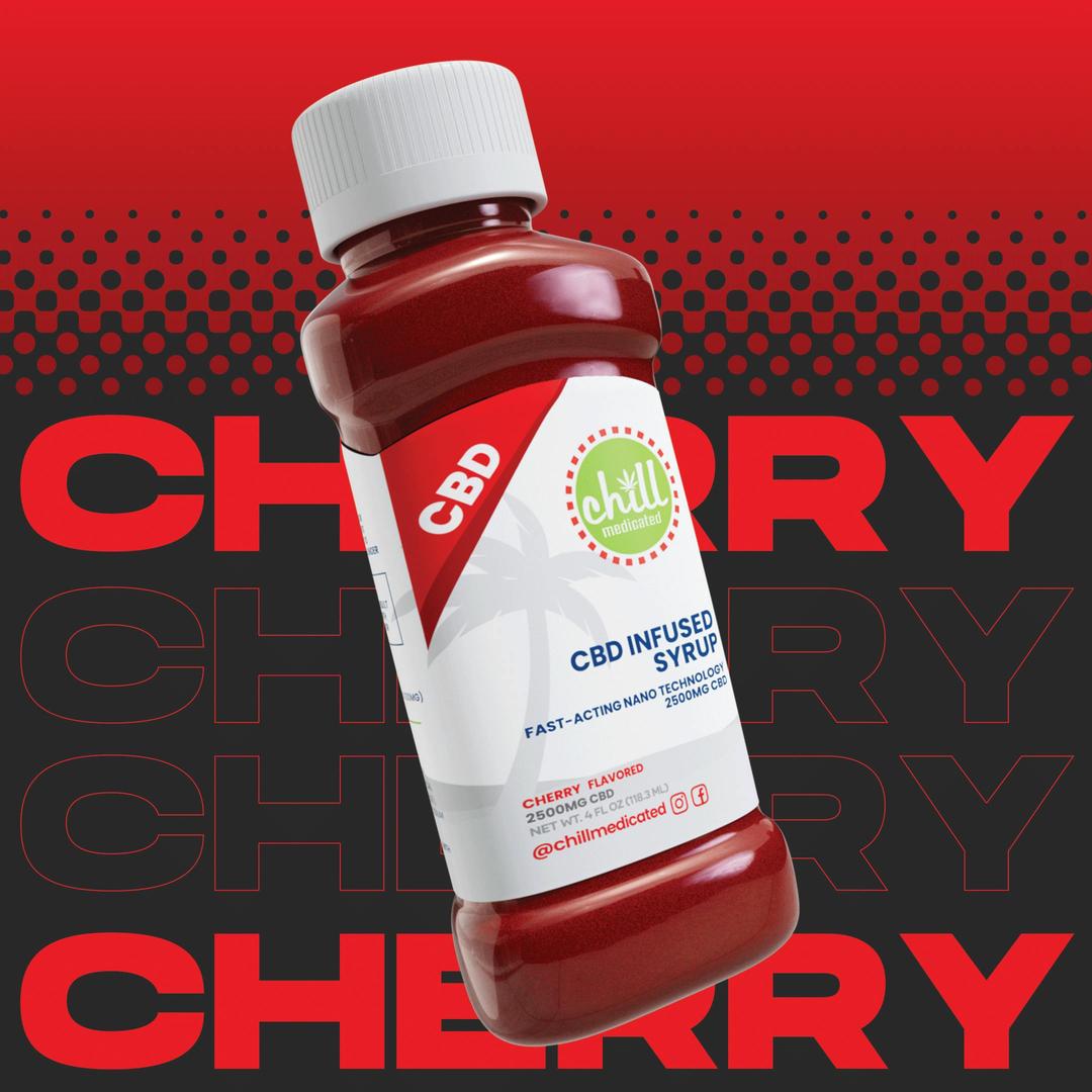 Cherry | 2500MG CBD Syrup | Chill Medicated | REC