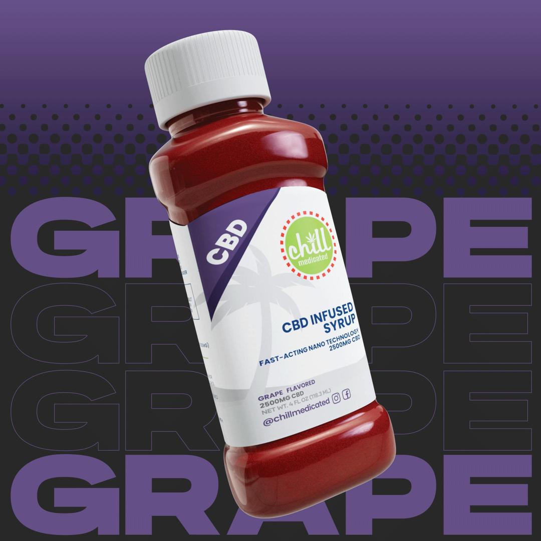 Grape | 2500MG CBD Syrup | Chill Medicated | REC