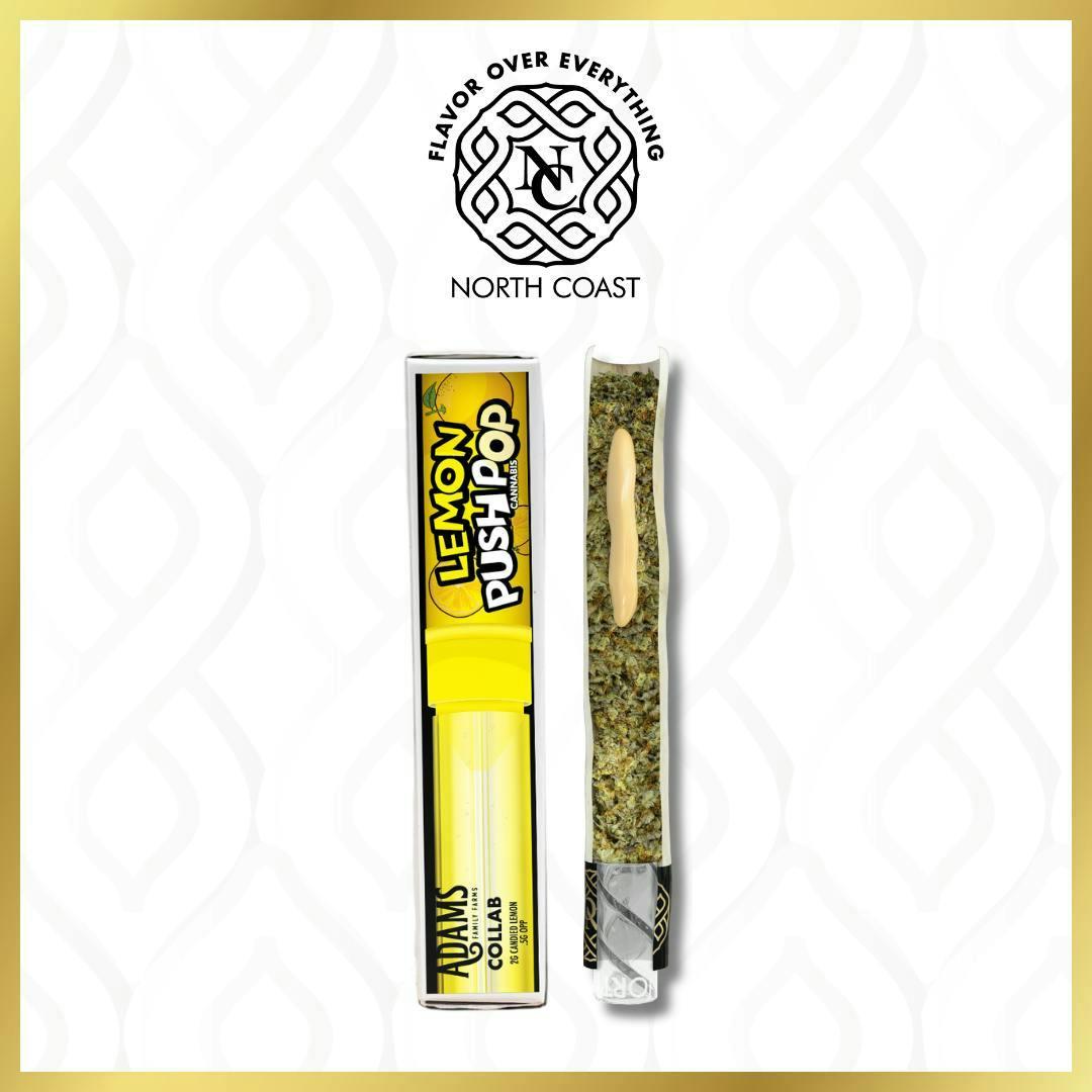 N.C. x Adams Family Lemon Push Pop Joint Donut 2.5g Tier 2
