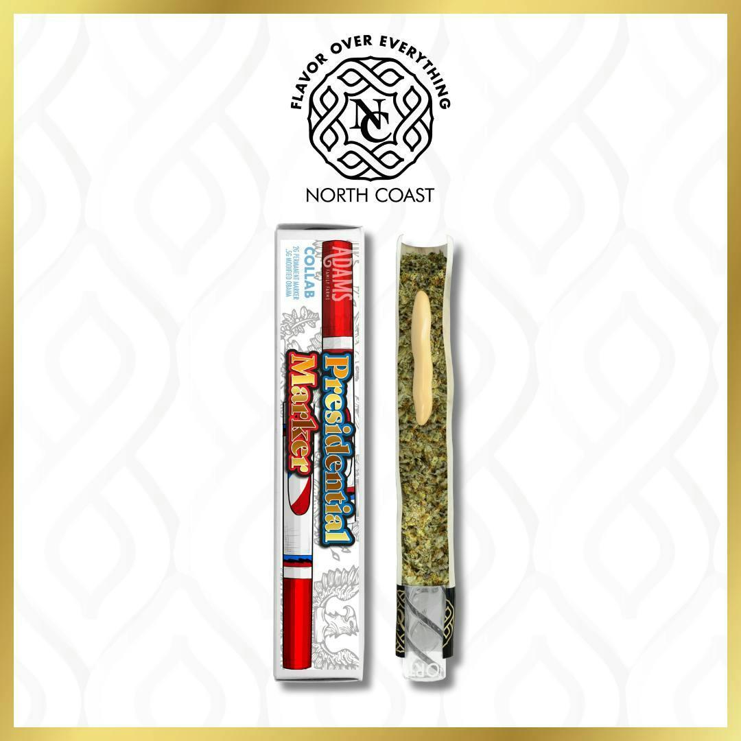 North Coast x Adams Family Presidential Marker Joint Donut 2.5g Tier 2