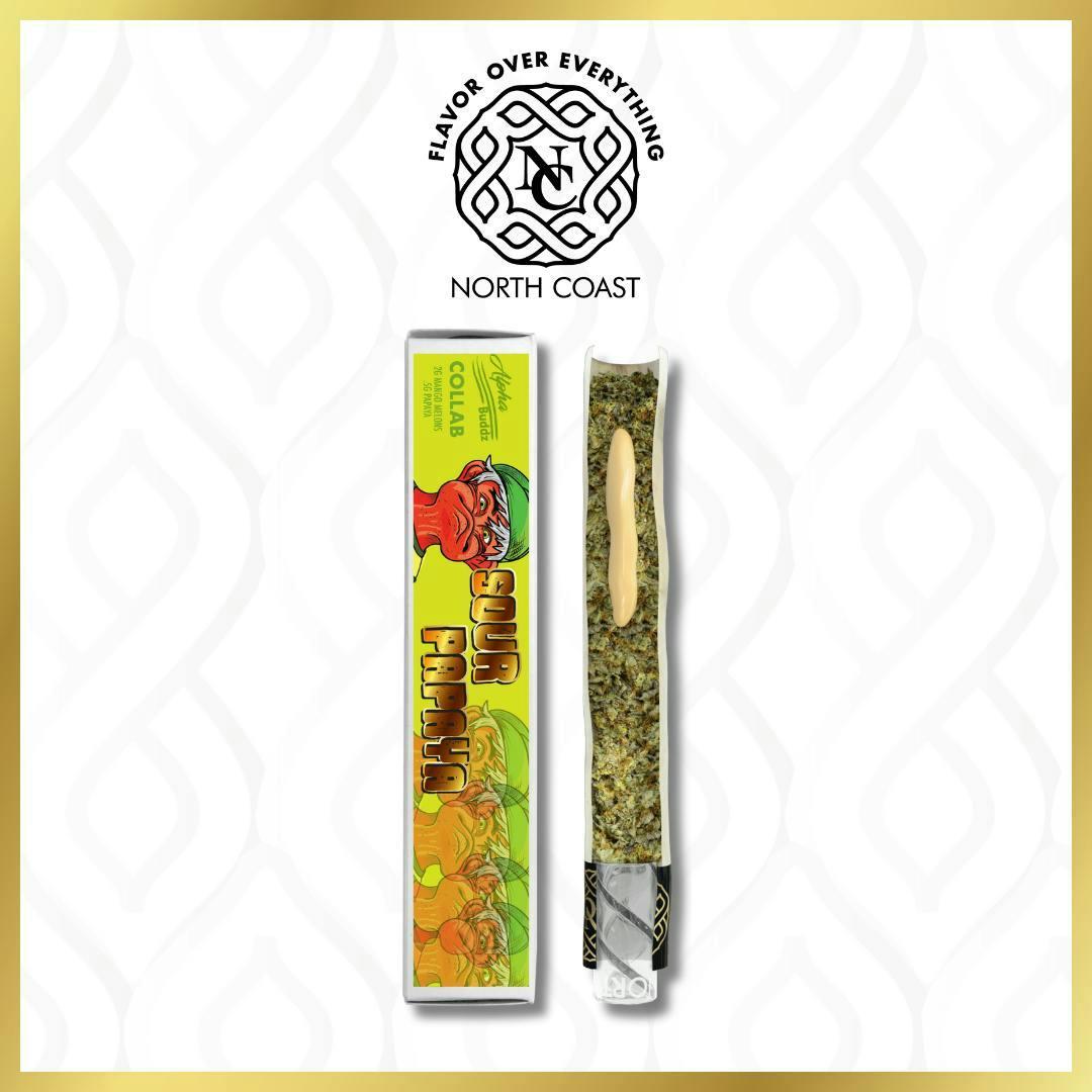 North Coast x Alpha Buddz Sour Papaya Joint Donut 2.5g