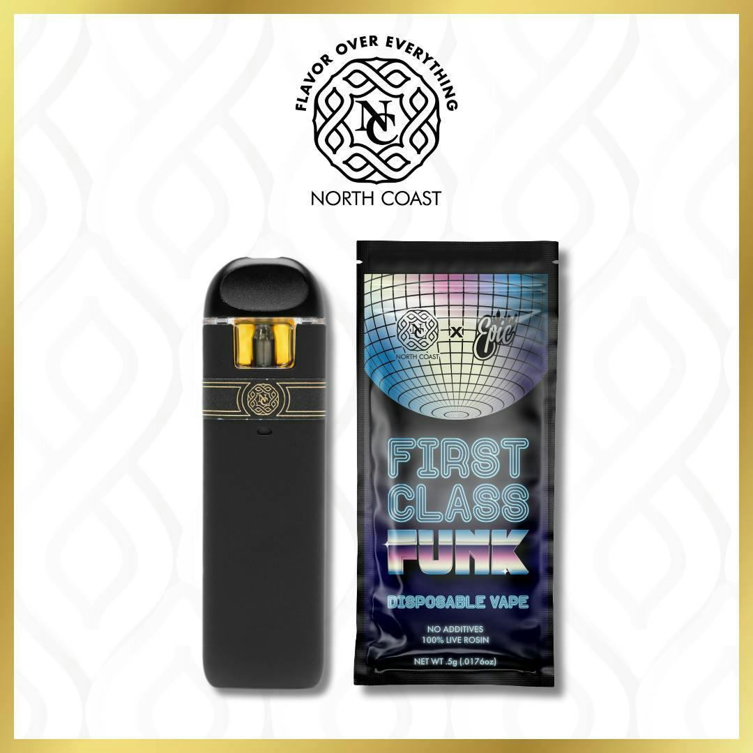 North Coast x Epic Gardens First Class Funk Rosin Disposable Pod .5g