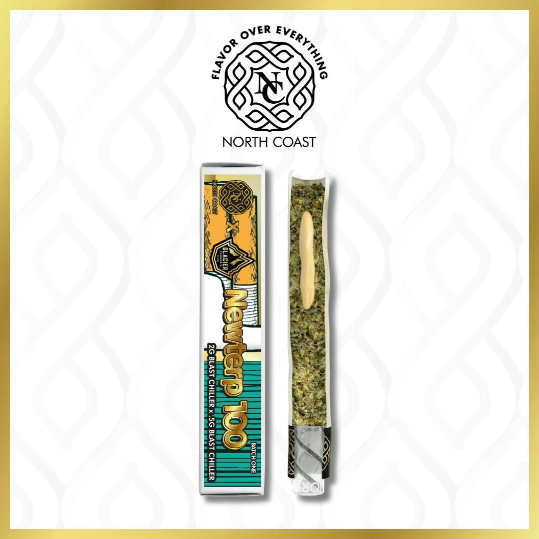 North Coast x Glacier Newterp 100 Joint Donut 2.5g Tier 2