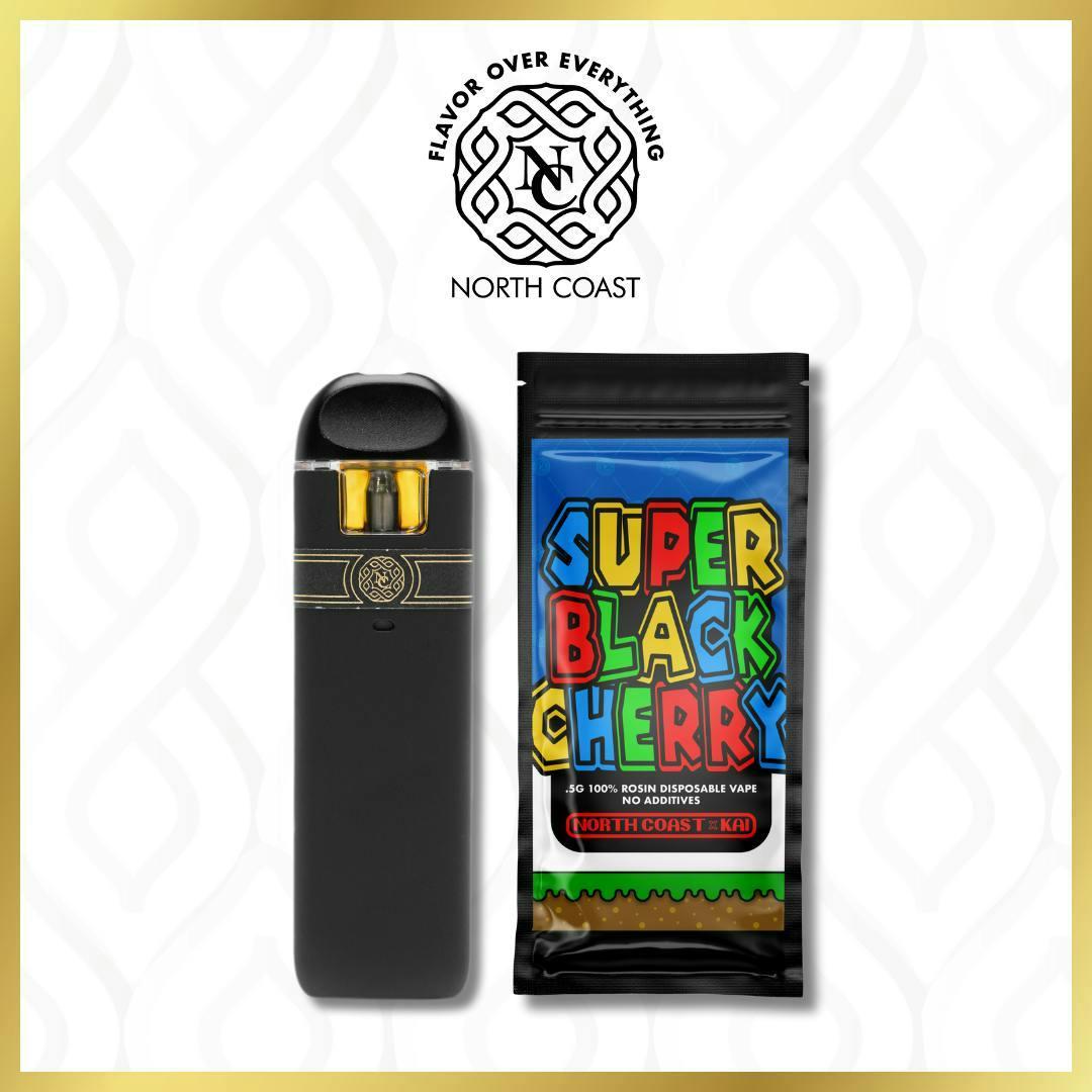 North Coast x KAI Super Black Cherry Rosin Disposable Pod .5g