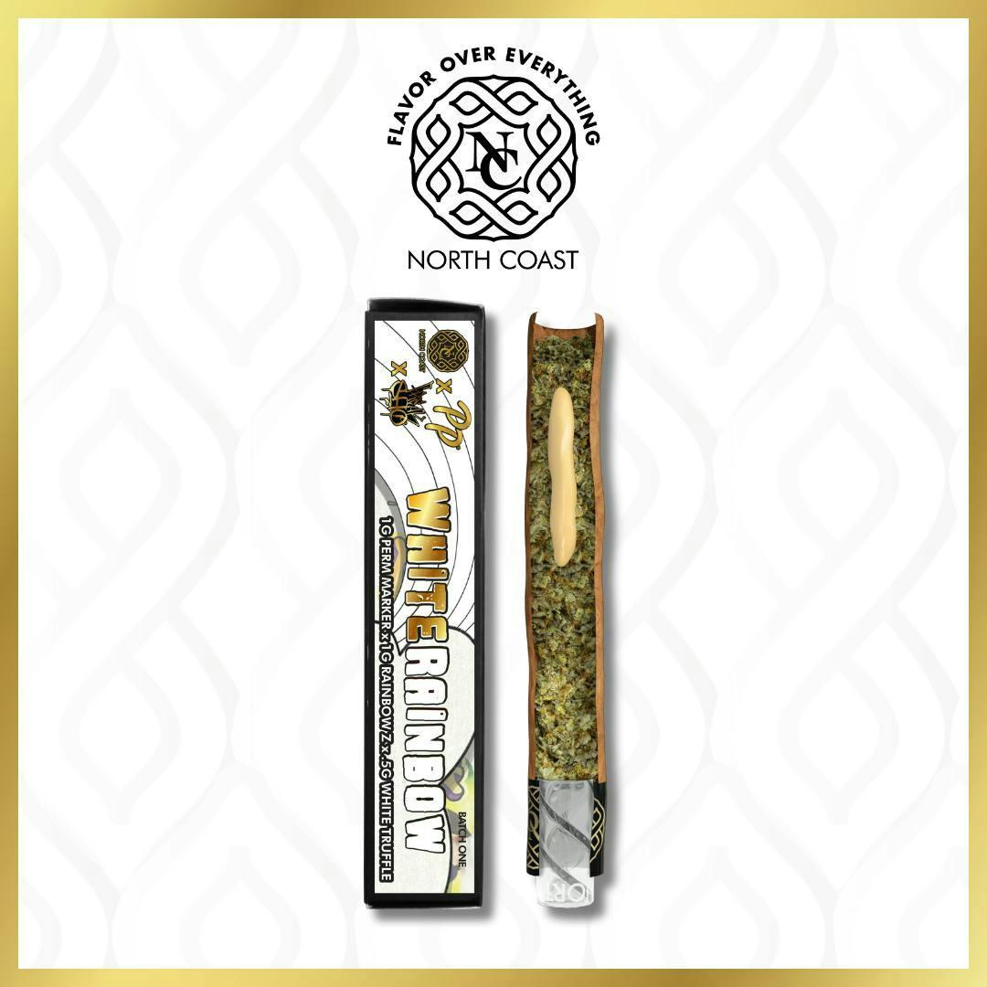 North Coast x P.P. x Freaksho White Rainbow Rillo Donut 2.5g Tier 1