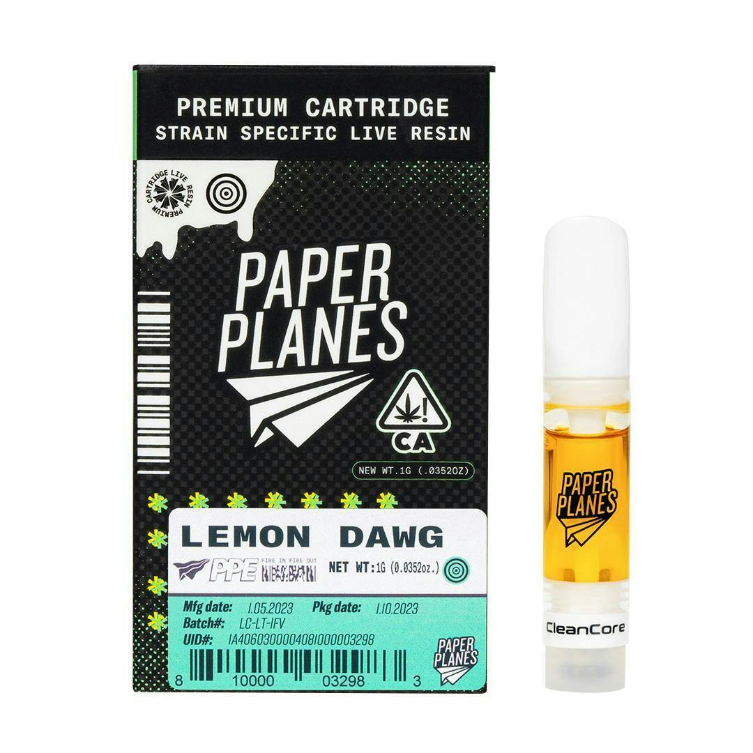 Lemon Dawg | 1g | Live Resin Vape Cartridge