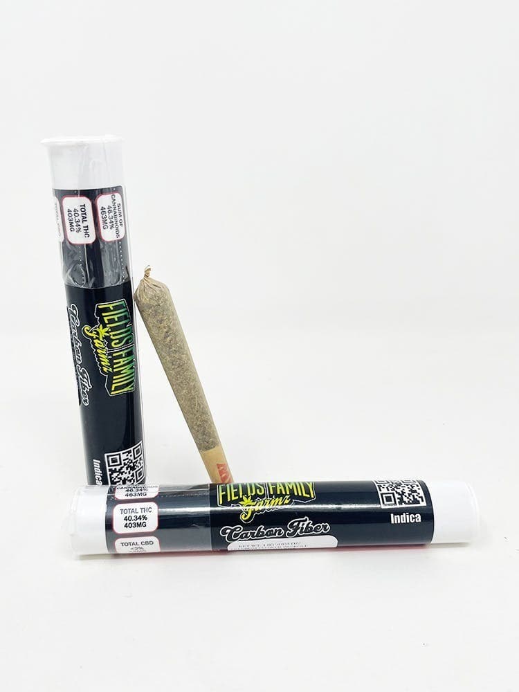 Carbon Fiber 1g Kief Infused Single Pre Roll