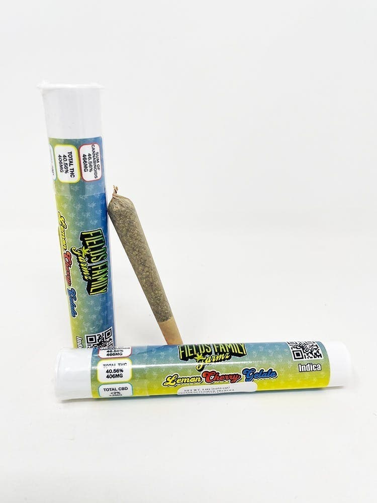 Lemon Cherry Gelato 1g Kief Infused Single Pre-Roll