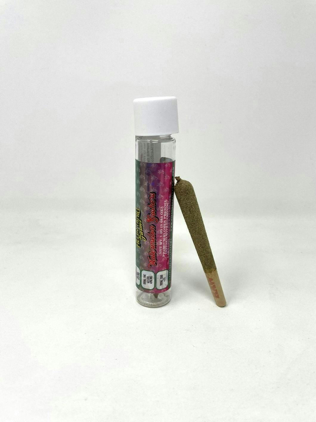 Watermelon Gushers 1.2g Diamonds, Kief, Oil, and Terpenes Infused Pre Roll