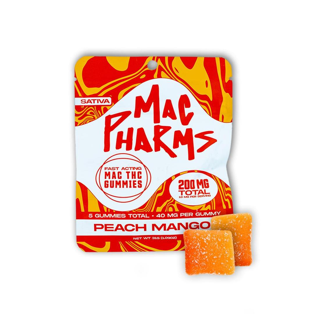 Mac Pharms I Peach Mango I THC Gummies I 200mg