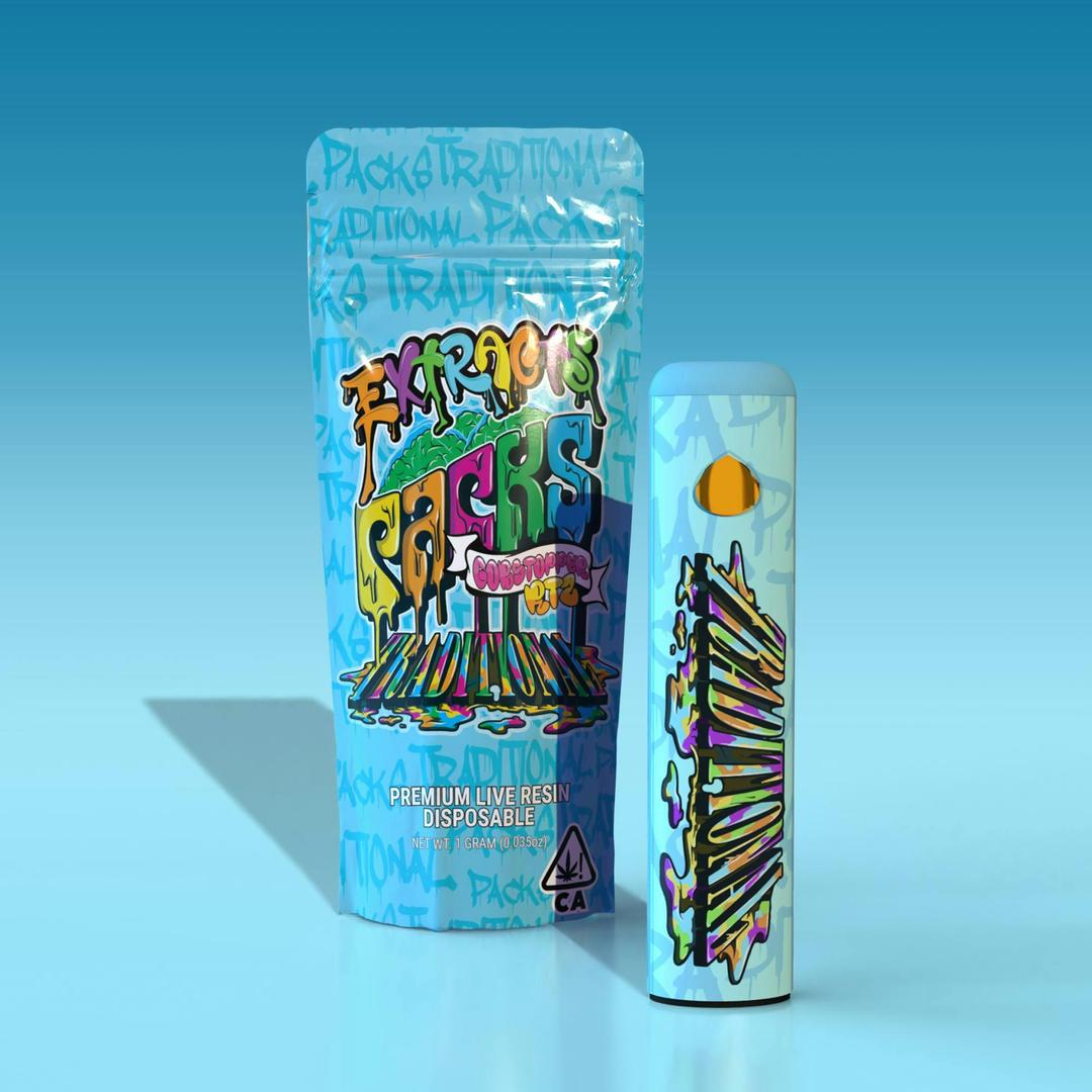Traditional x PCF - Gobstopper Rtz Live Resin Disposable 1g