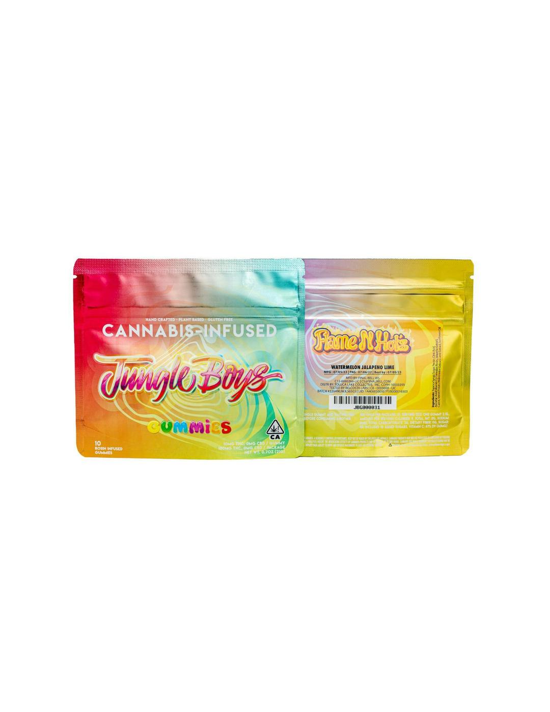 Jungle Boys | Flame N Hotz (Watermelon Jalapeno Lime) - 100mg Rosin Gummies
