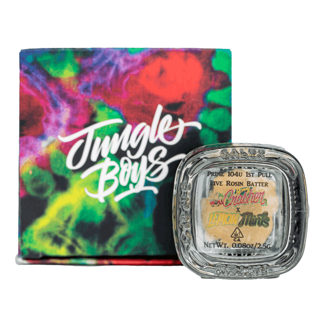 Jungle Boys | Hippy Crasher x Lemon Mints - 2.5g 104u Live Rosin Batter