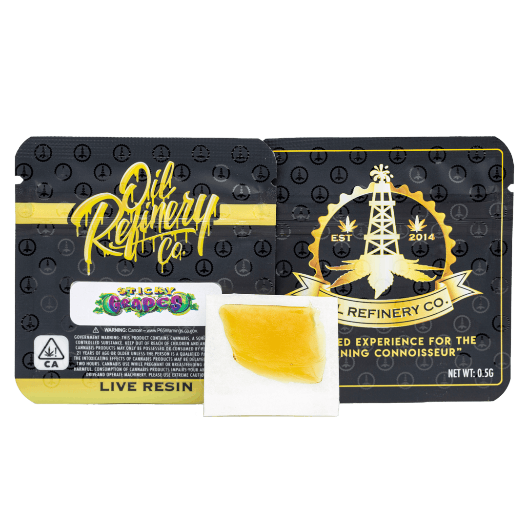 Oil Refinery Co | Sticky Grapes - .5g Live Resin