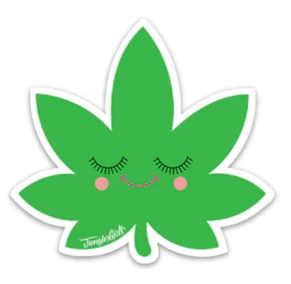 Jungle Boys Clothing | Happy Leaf Sticker (Green)