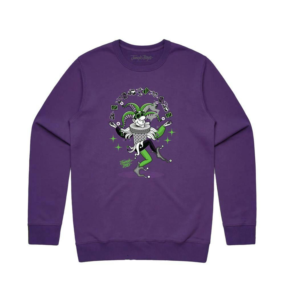 Jungle Boys Clothing | Joker Crewneck - Large (Purple)