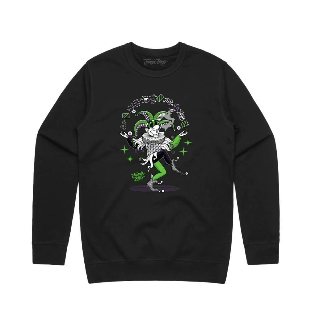 Jungle Boys Clothing | Joker Crewneck - Small (Black)