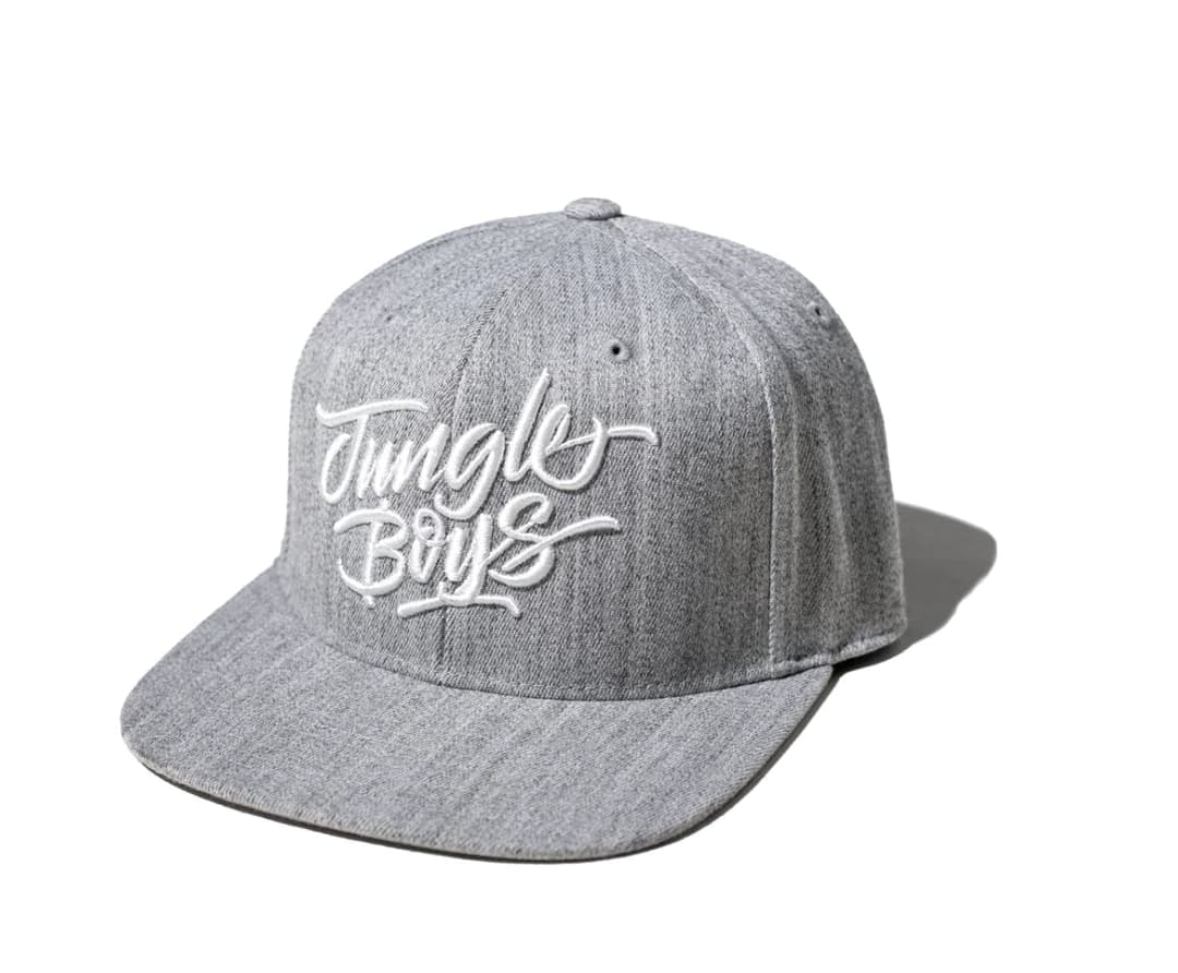 Jungle Boys Clothing | Stacked Snapback (Heather Grey/White)