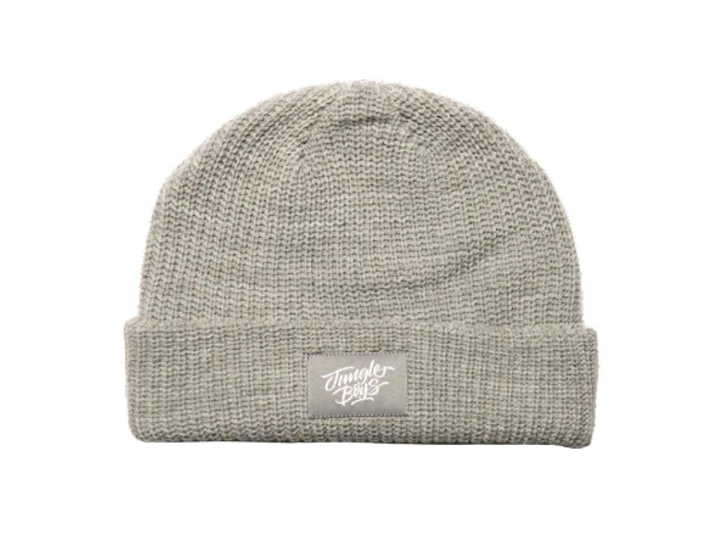 Jungle Boys Clothing | Stacked Woven Beanie (Heather Grey/White)