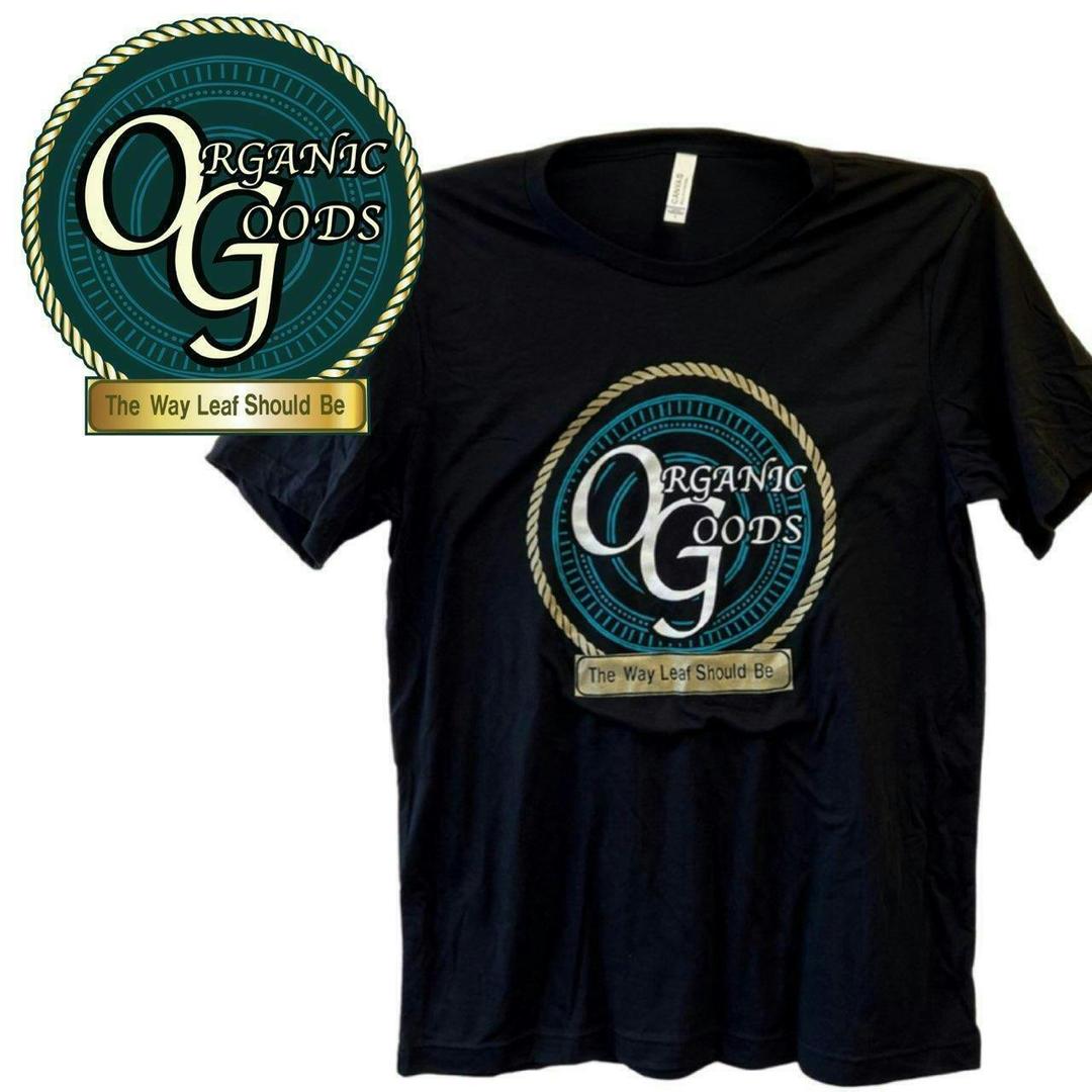 Organic Goods NEW Black with 3 Color Logo T-Shirt