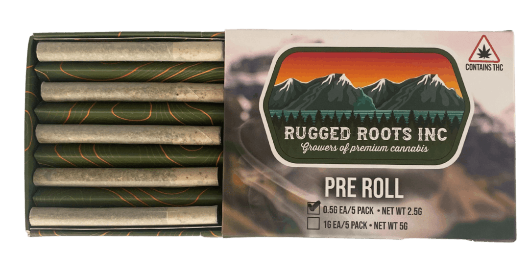 Rugged Roots - Skywalker OG 0.5g Pre Roll 5 Pack 2.5g