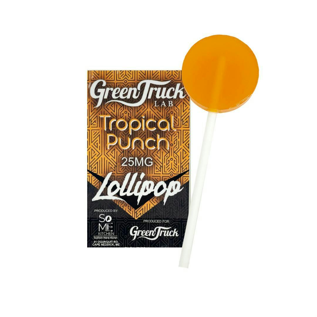 Premium Cannabis Lollipop - *Sugar Free* Tropical Punch (25 MG)