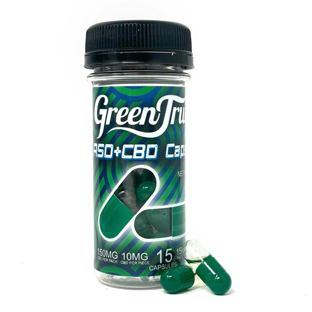 1:1 RSO/CBD Oil Capsules (10MG THC/10MG CBD) - 15 Count