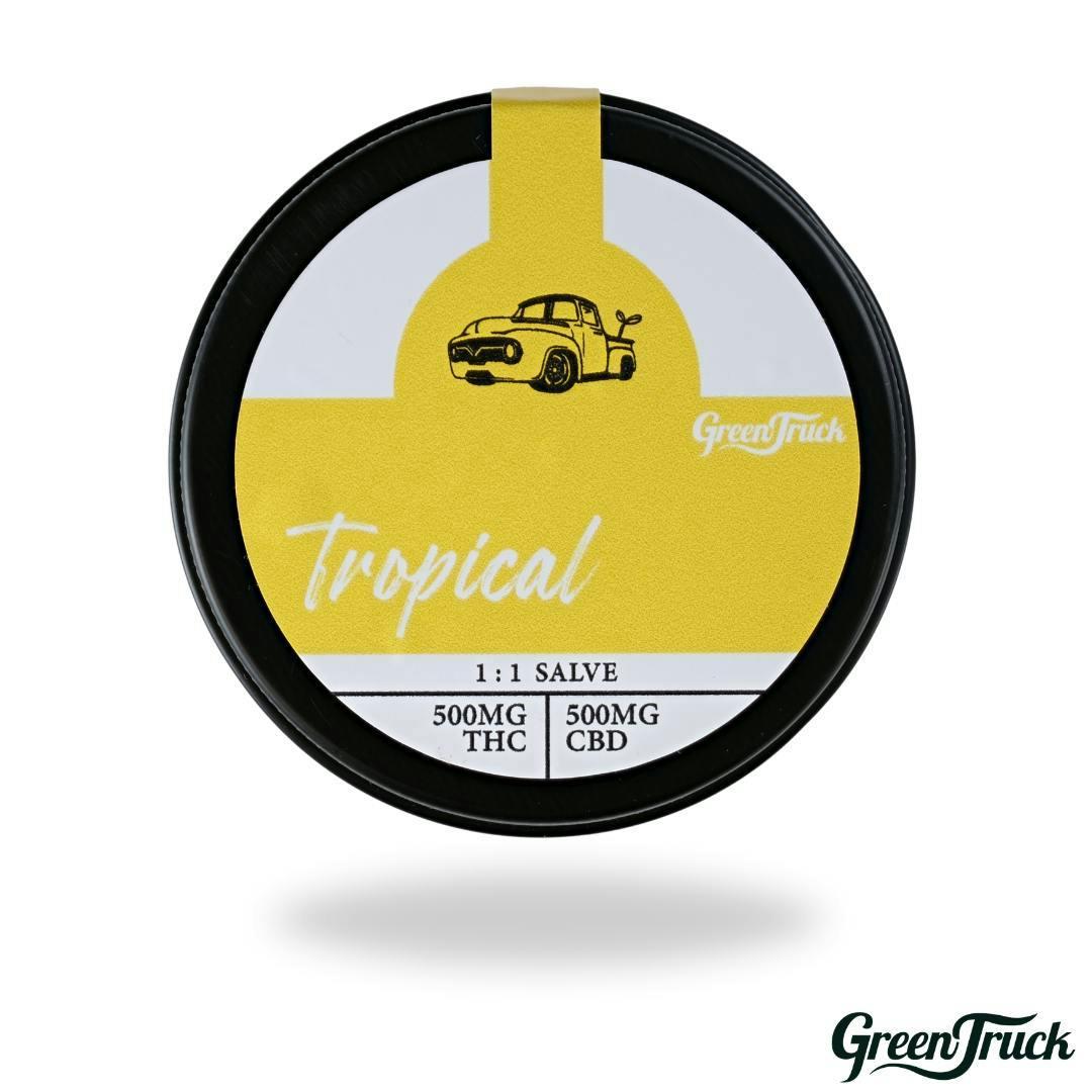 1:1 RSO/CBD Salve - Tropical (500 MG RSO/500 MG CBD)