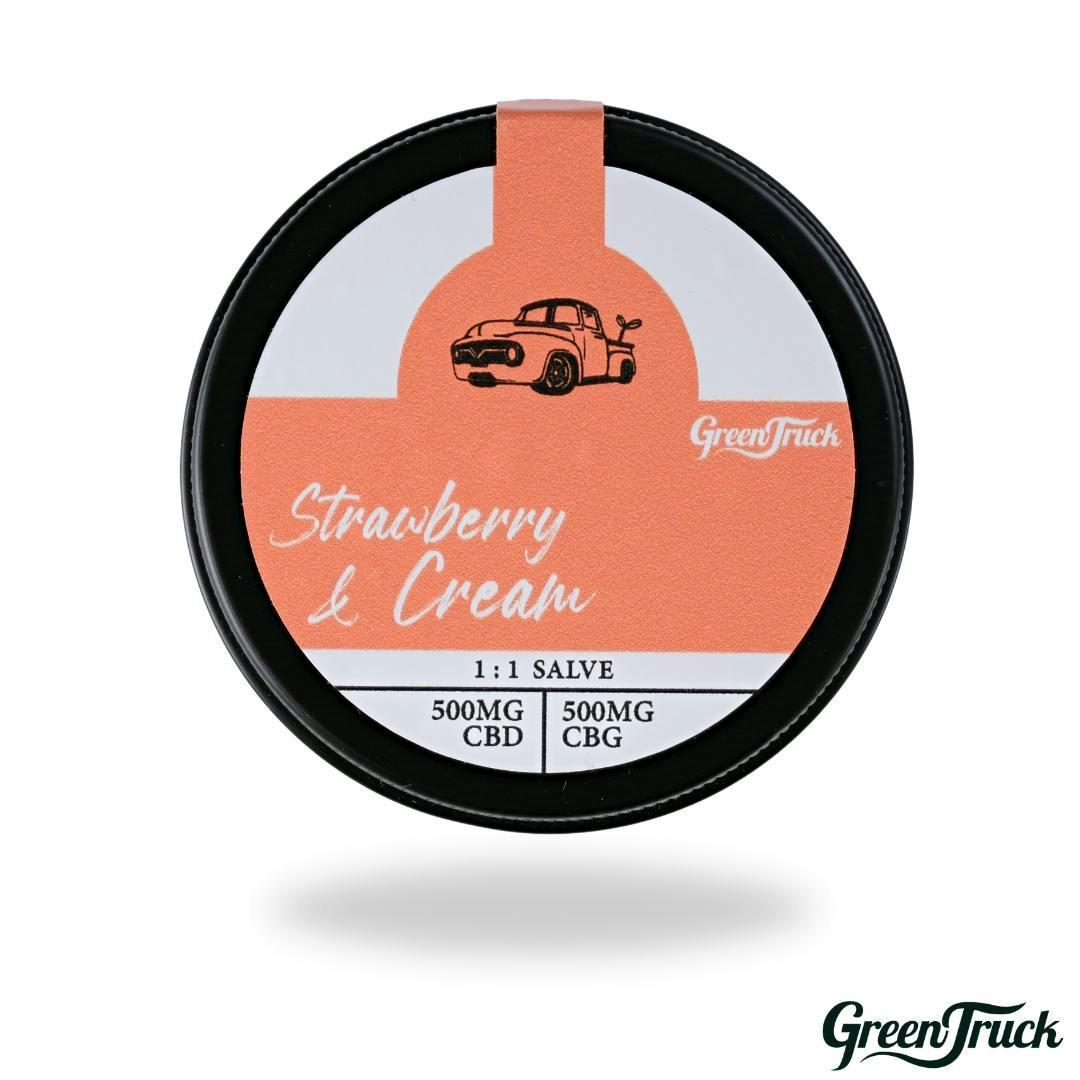 1:1 RSO/CBD Salve - Strawberry & Cream (500 MG RSO/500 MG CBD)