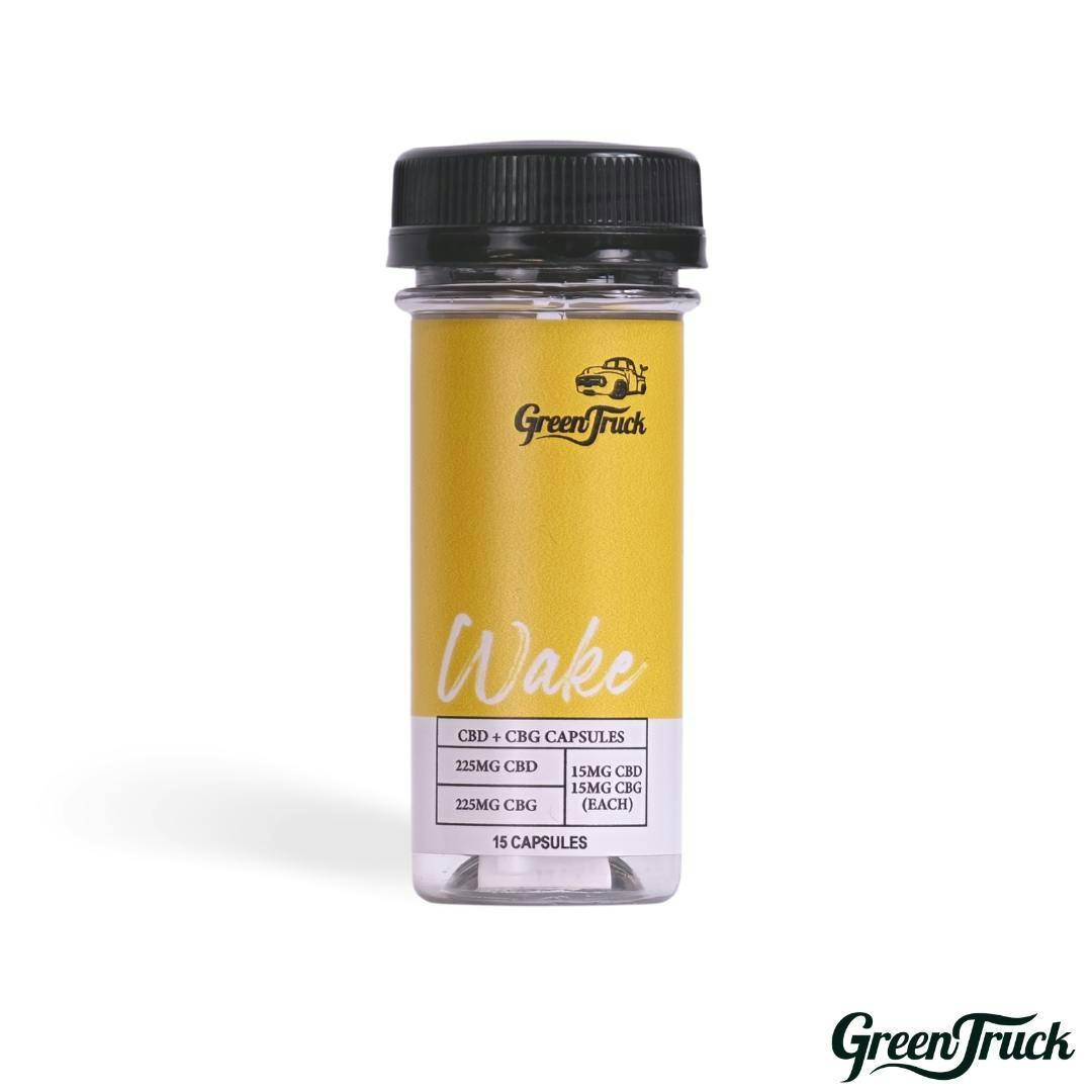 Wake Capsules (15 MG CBD + 15MG CBG) - 15 Count