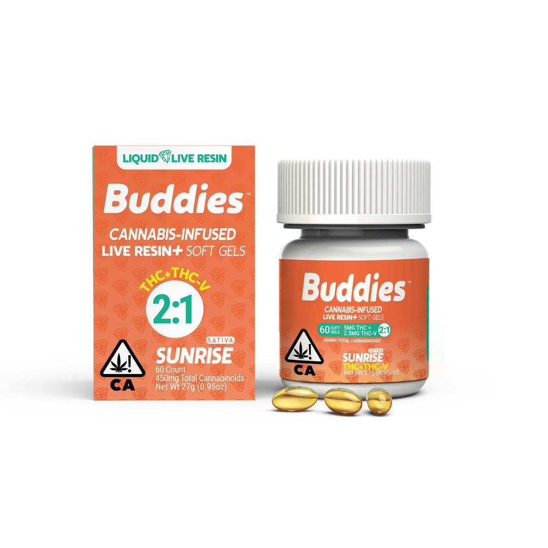 Live Resin Sunrise THC/THCv 5mg:2.5mg Capsule 60pc