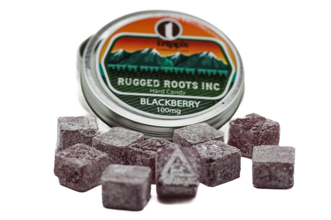 Rugged Roots - Blackberry 100mg Hard Sweets