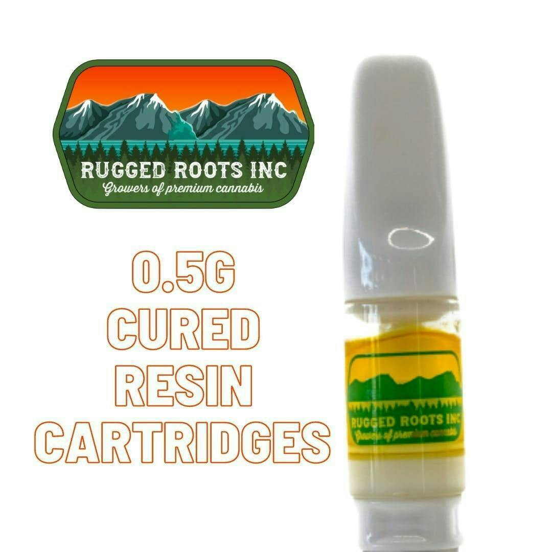 Rugged Roots - Cured Resin Cookies & Cream Cartridge 0.5g