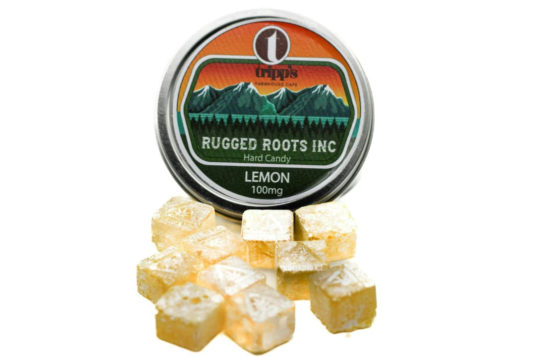 Rugged Roots - Lemon 100mg Hard Sweets