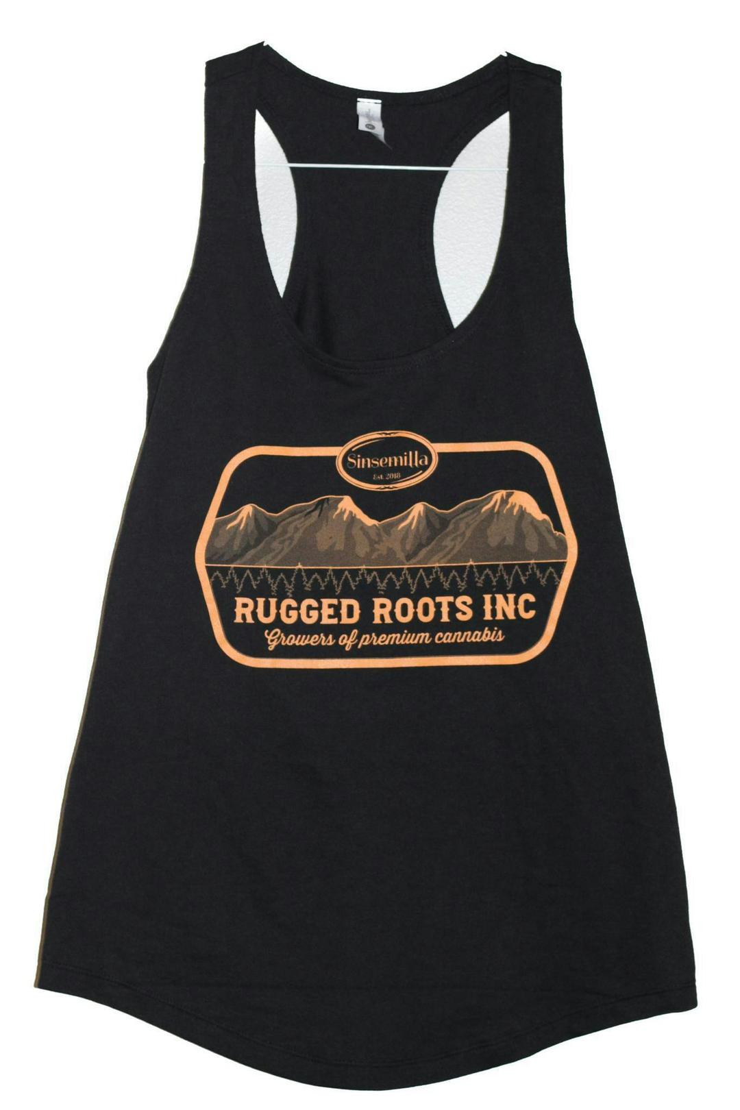 Rugged Roots - Rugged Tank Top (Black and Orange) {SM}
