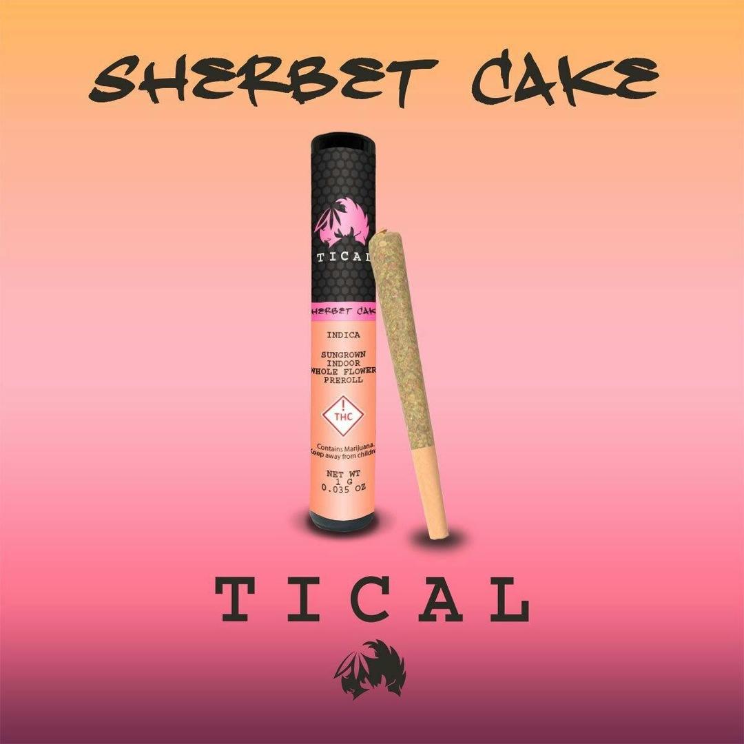TICAL Sherbet Cake Pre-Roll (1 G)