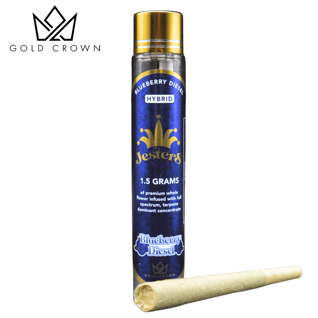 Jesters Infused Pre-roll (1.5g)- Blueberry Diesel