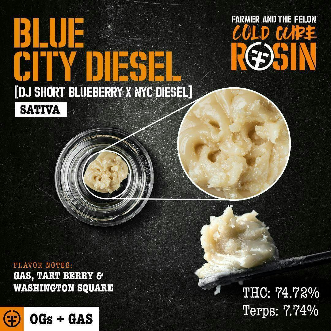 Farmer and the Felon | Blue City Diesel - Cold Cure Rosin 1G