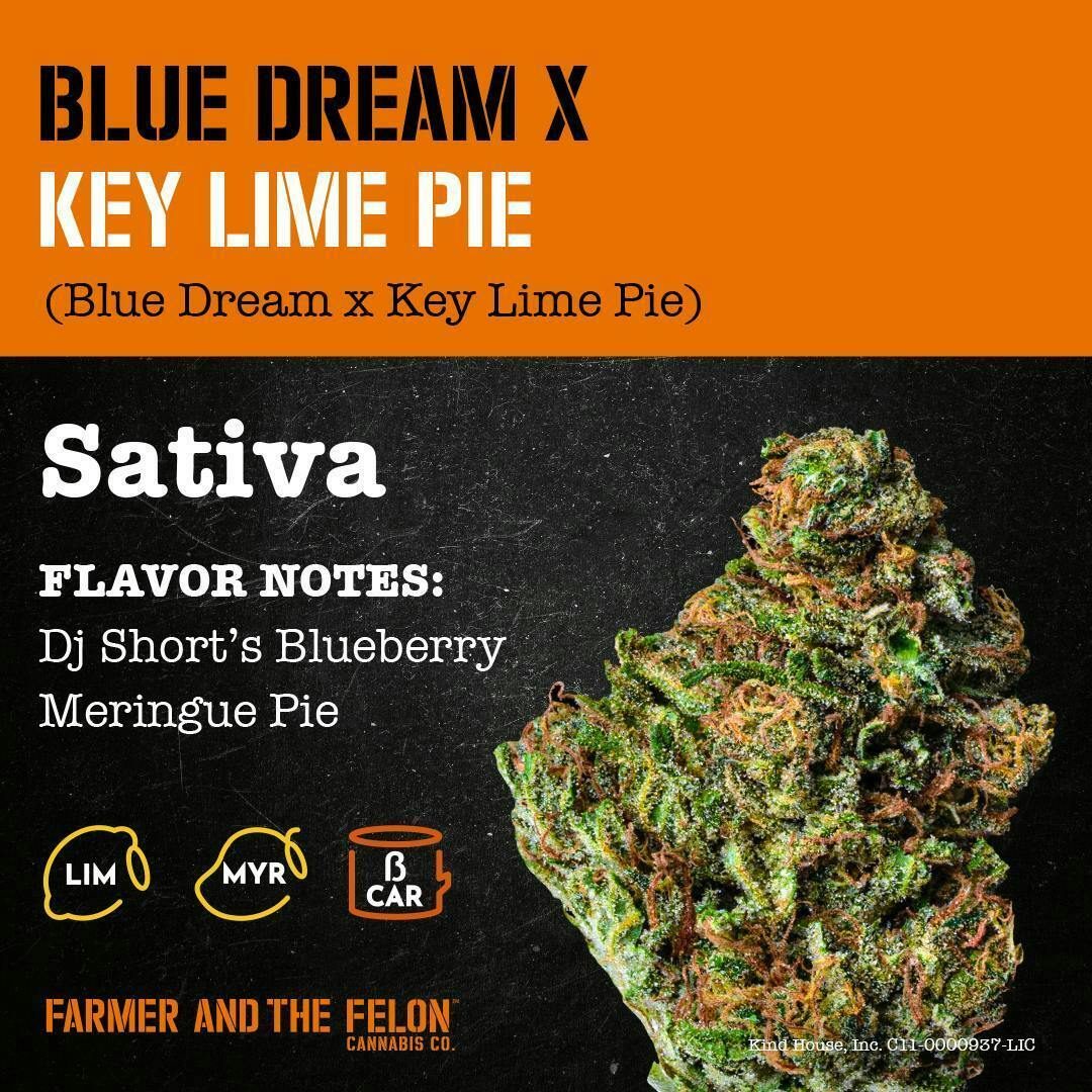 Farmer and the Felon | Flower Blue Dream x Key Lime Pie 1oz