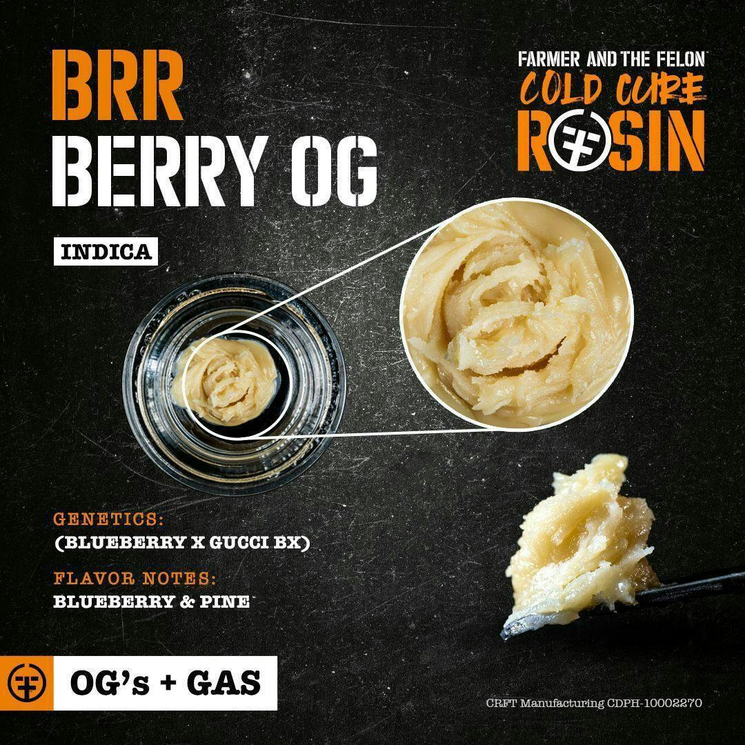 Farmer and the Felon | Brr Berry OG - Cold Cure Rosin 1G