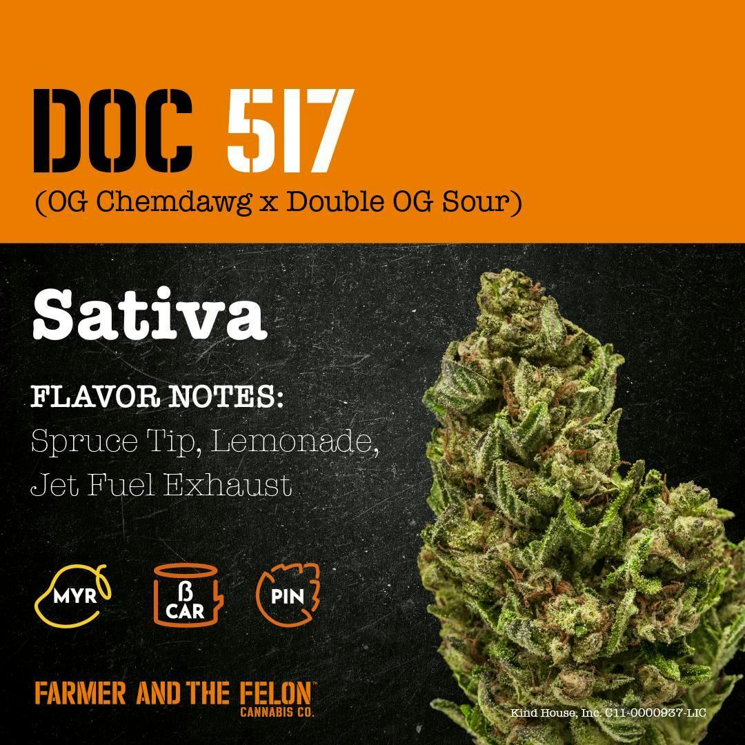 Farmer and the Felon | Flower DOC 517 1oz
