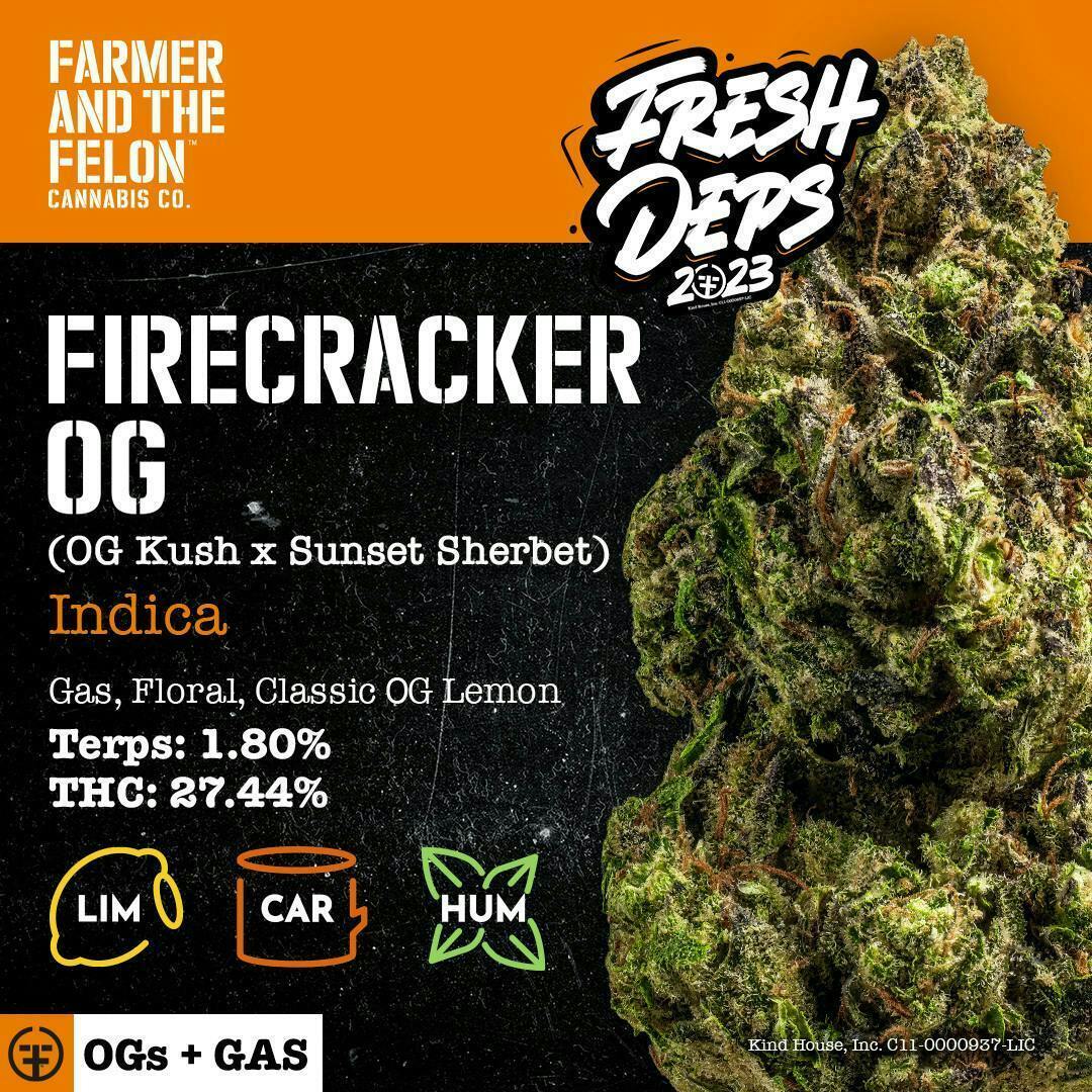 Farmer and the Felon | Flower Firecracker OG 1oz