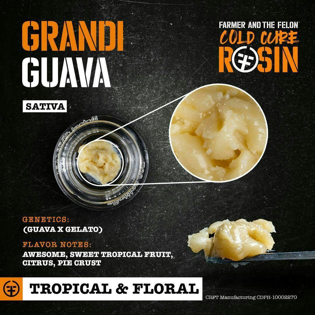 Farmer and the Felon | Grandi Guava - Cold Cure Rosin 1G
