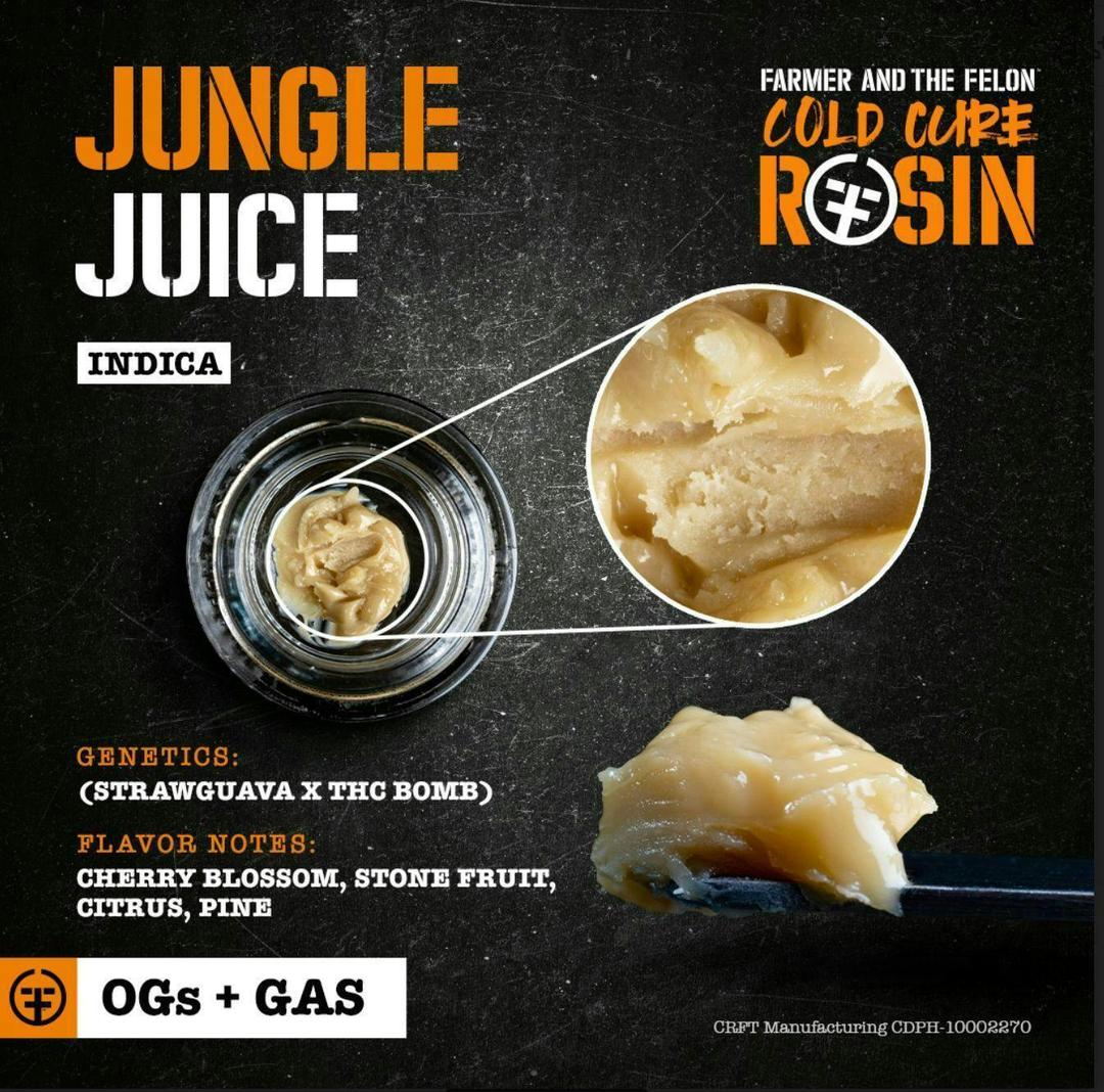 Farmer and the Felon | Jungle Juice - Cold Cure Rosin 1G