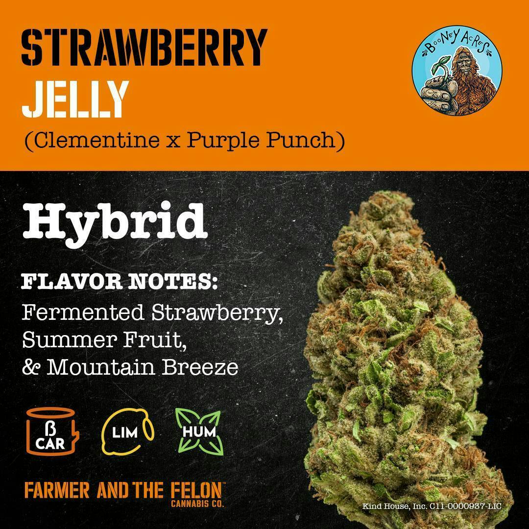 Farmer and the Felon | Flower Strawberry Jelly 1/8oz