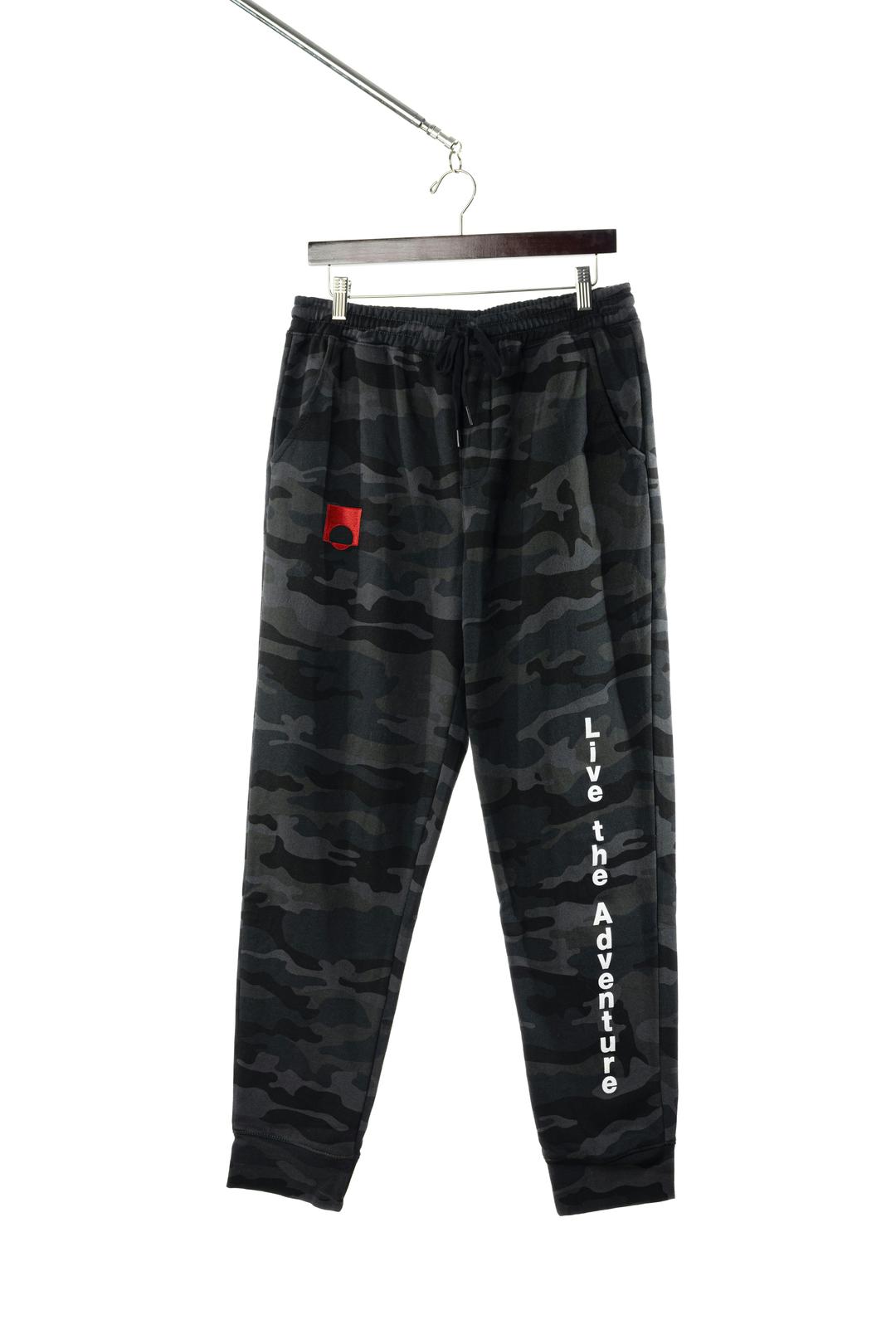 Live the Adventure Sweatpants - Black Camo