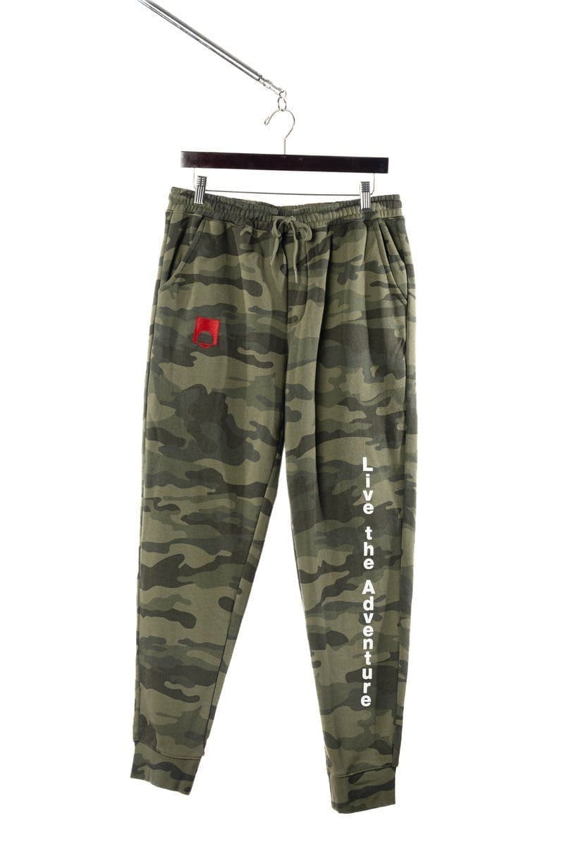 Live the Adventure Sweatpants - Green Camo